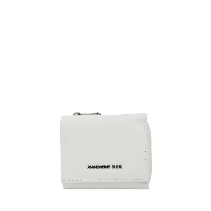 Mandarina Duck Portafoglio con portamonete in pelle donna Blanc
