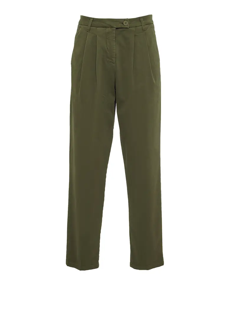 pantalone chino manila grace da donna - verde