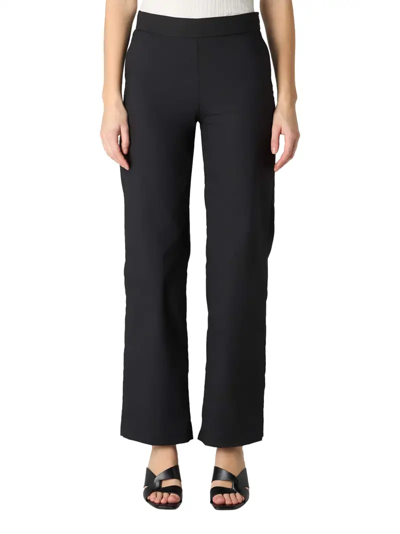 pantalone straight manila grace da donna - nero