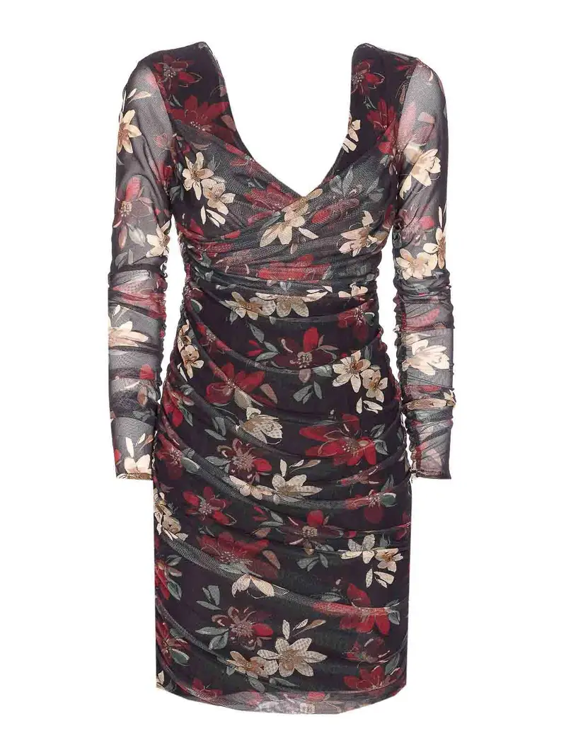 Mar De Margaritas Abito Eleonor nero Multicolore