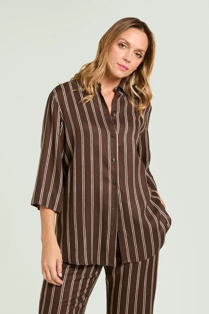 CAMICIA IN TELA GESSATA Donna