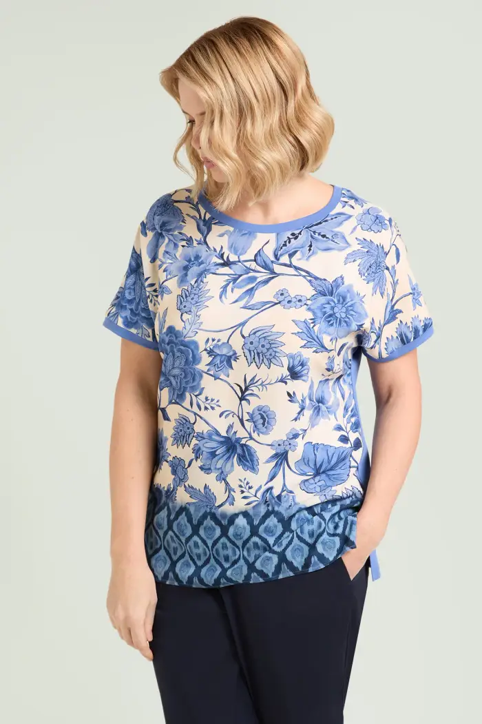 Mara Venier per Luisa Viola T-SHIRT STAMPATA Donna