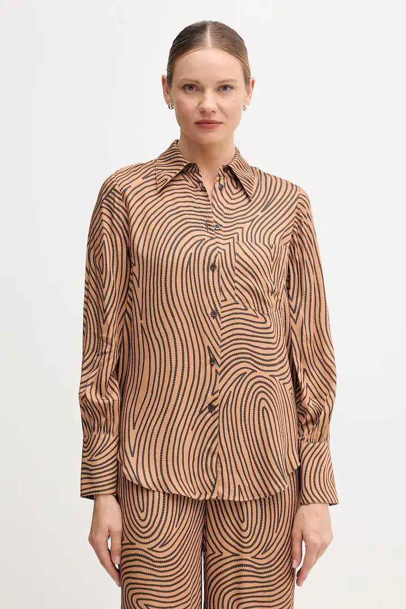 MARC AUREL camicia donna colore marrone 6258-1002-24812