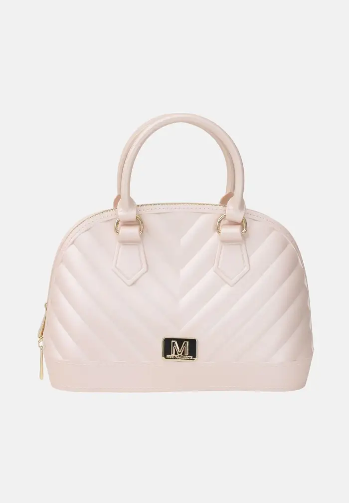 Borsa a mano Flat Maya M rosa cipria da donna