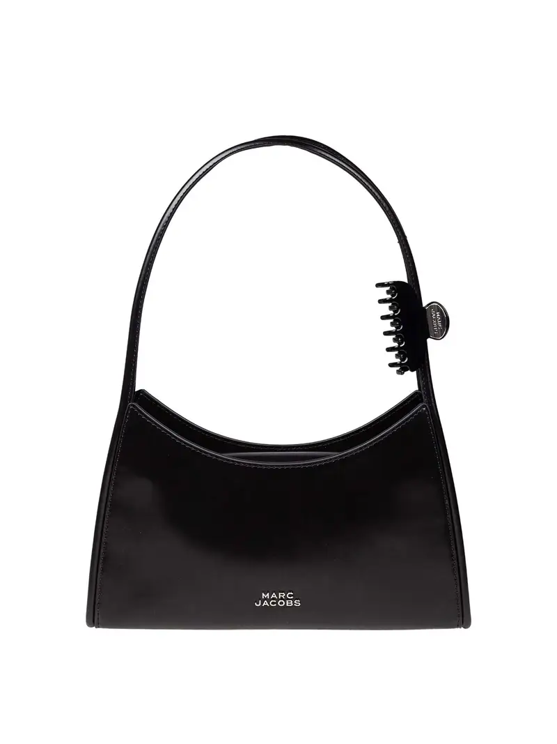 Marc Jacobs Borsa The Claw Clip In Pelle Spazzolata Nero