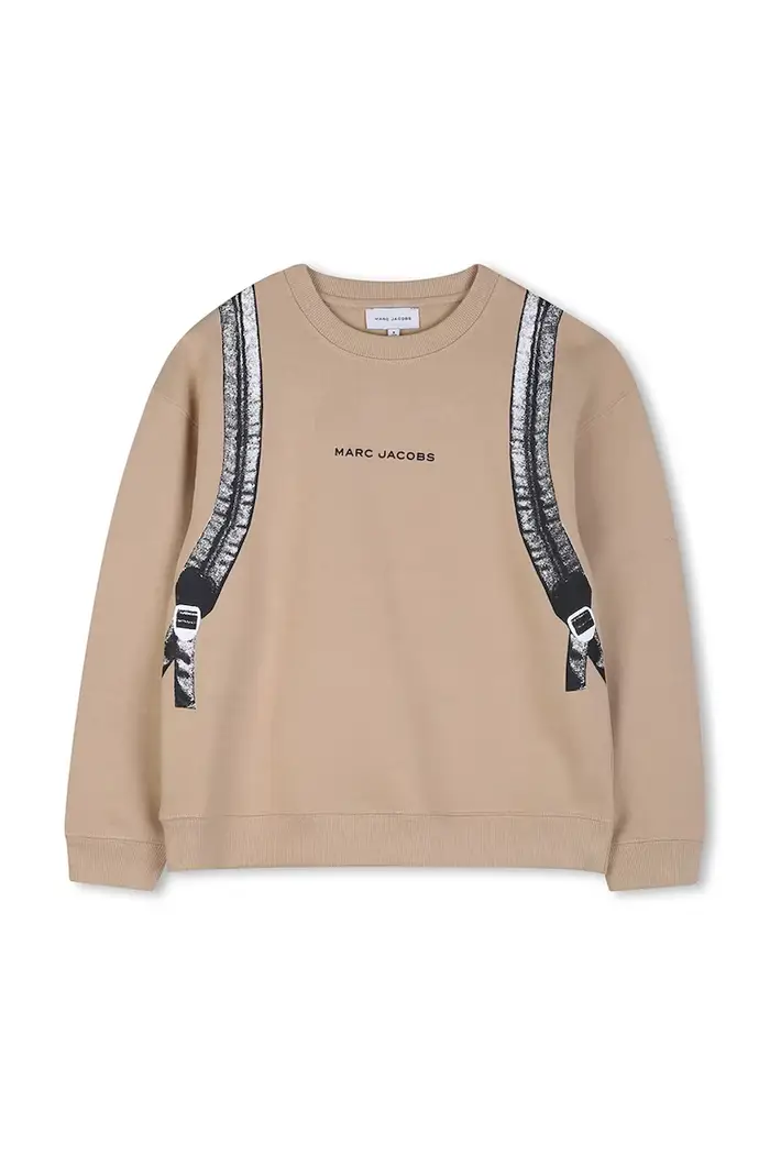 Marc Jacobs felpa in cotone bambino/a Beige