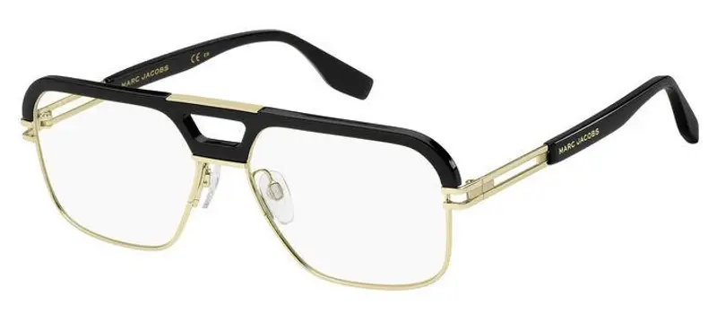 Marc Jacobs Uomo MARC 677 RHL Montature da vista Metallo Oro / Nero Squadrata