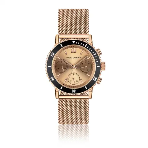 Marc Lauder Orologio con bracciale in maglia Granada Rose