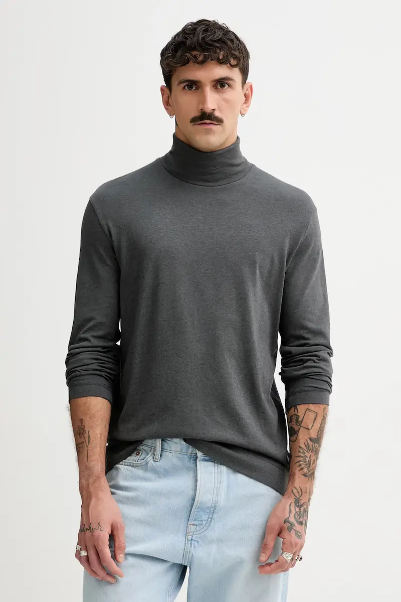 Marc O'Polo camicetta a maniche lunghe con lana colore grigio 530203252088