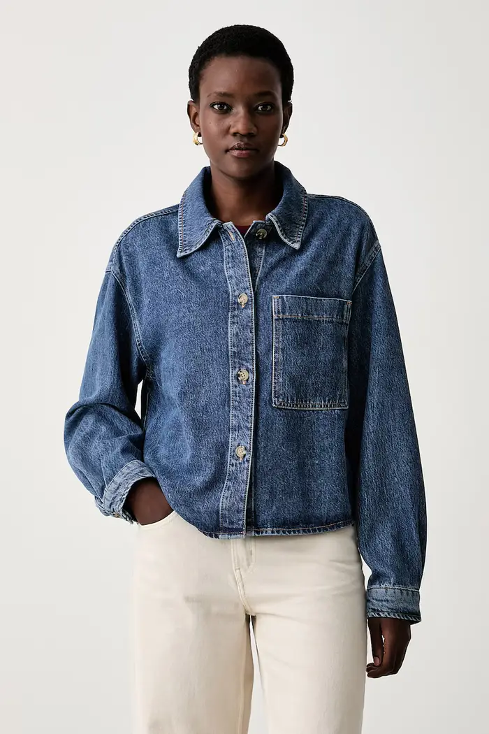 camicia da donna in jeans Blu