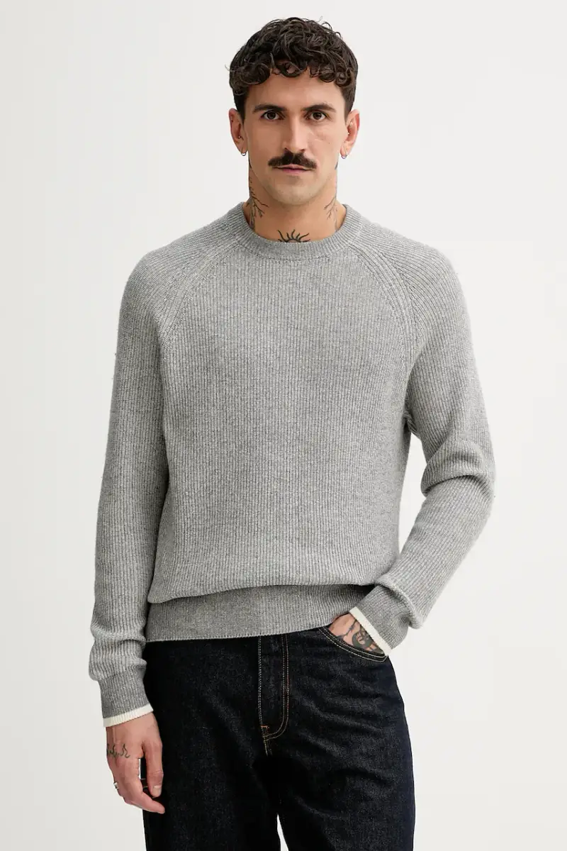 Marc O'Polo maglione con lana colore grigio 531516060208