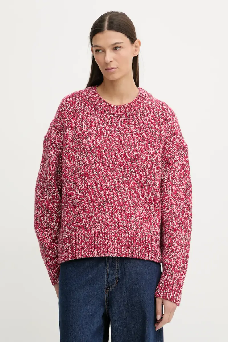 Marc O'Polo maglione con lana colore rosso 5000007891