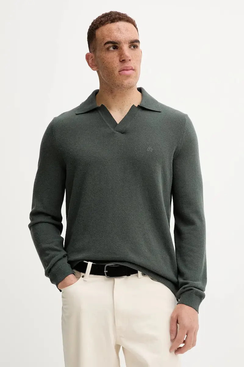 Marc O'Polo maglione con lana colore verde 529514460150