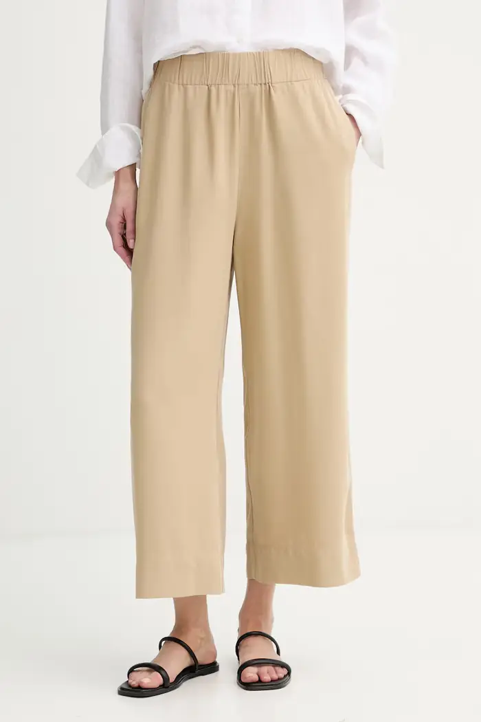 Marc O Polo pantaloni da donna in lyocell Beige