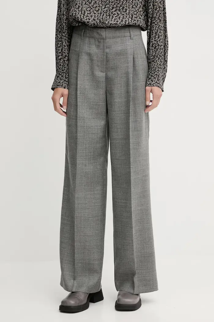 Marc O Polo pantaloni in lana Grigio