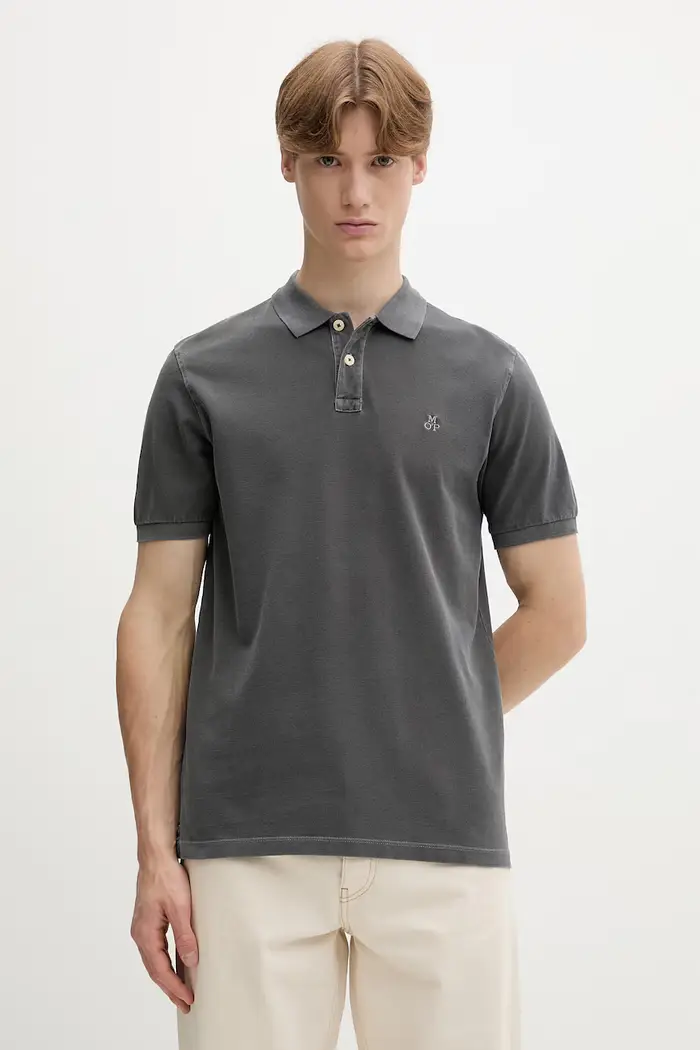 Marc O Polo polo da uomo in cotone Grigio