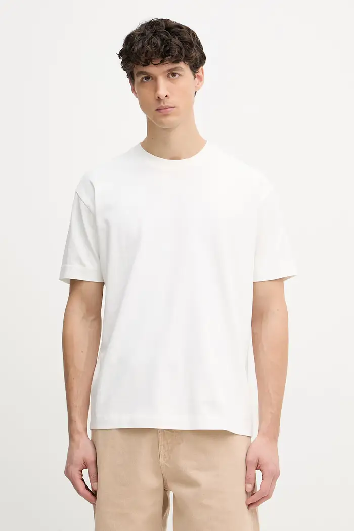 T-shirt da uomo in cotone Bianco