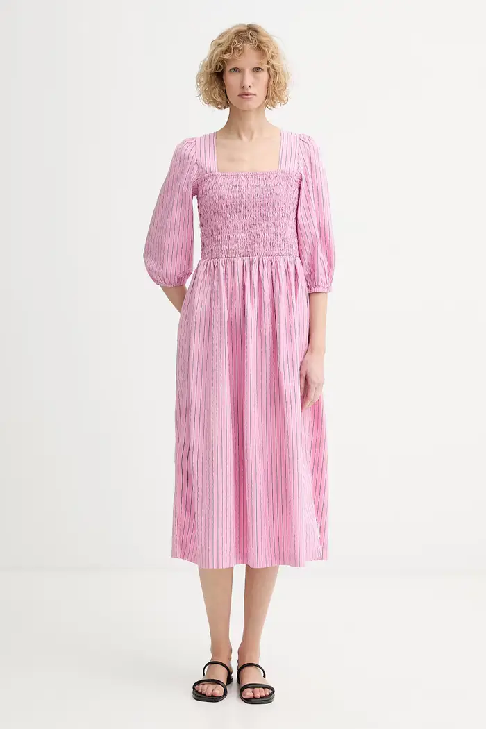 vestito d estate con cotone Rosa
