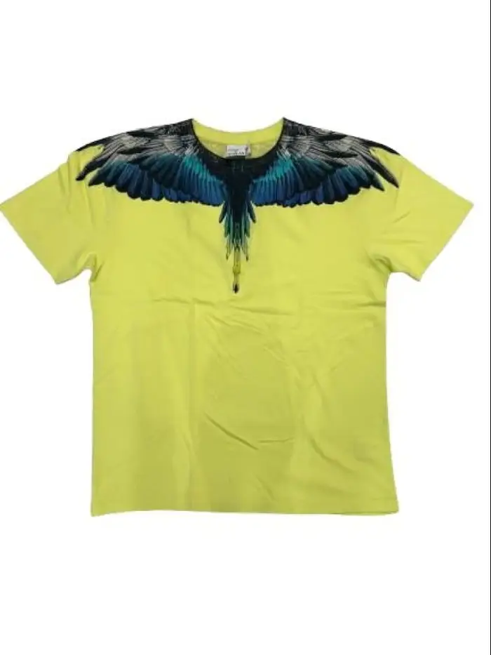 tshirt gialla uomo maxi logo