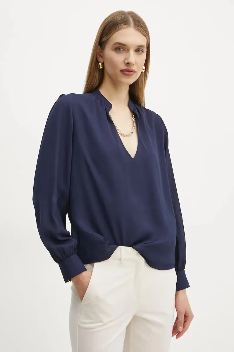 Marciano Guess camicetta GRETA donna colore blu navy 5RGH05 7142A