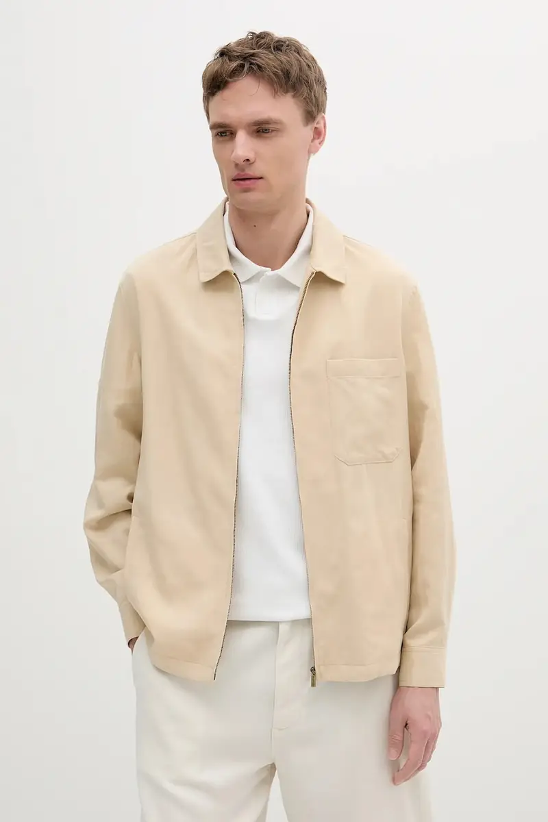 Marciano Guess giacca con aggiunta di lino colore beige 5GHL21 2310Z