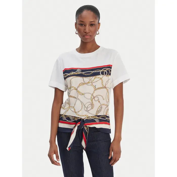 T-shirt 6RGI00 6285A Bianco Regular Fit