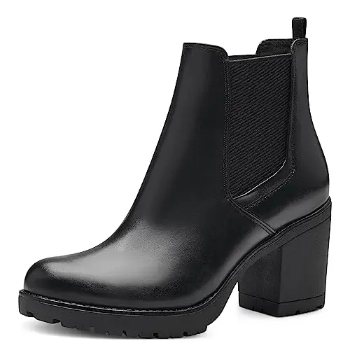 MARCO TOZZI stivali Chelsea da donna vegani senza chiusure color nero (black) 37 EU