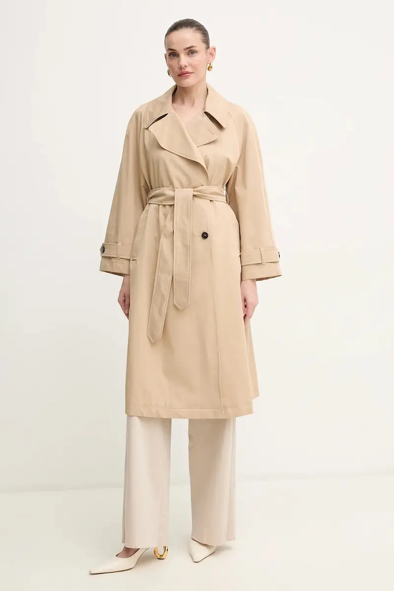 Marella impermeabile di cotone GROLLA donna colore beige 2513021051200