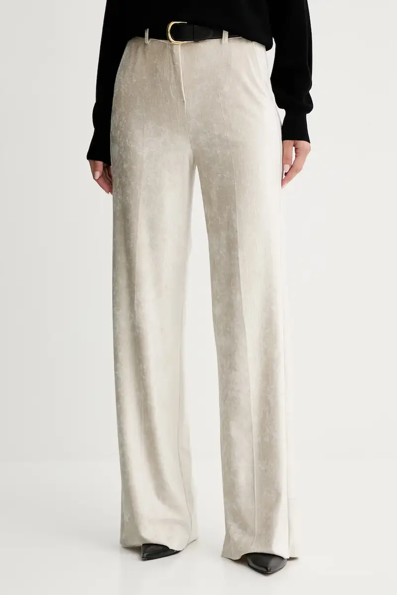 Marella pantaloni in velluto a coste donna colore beige 2523786034200