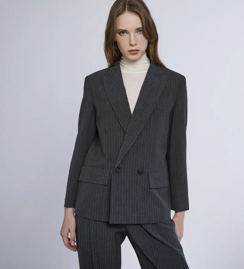 Marella per donna 2423046151200 Giacca Lama grigia, Casual, Da sera, Grigio, Classico, Poliestere