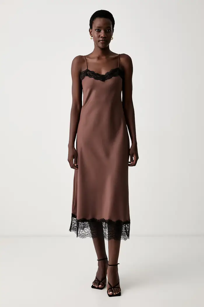 vestito lingerie Emme by Marella Marrone