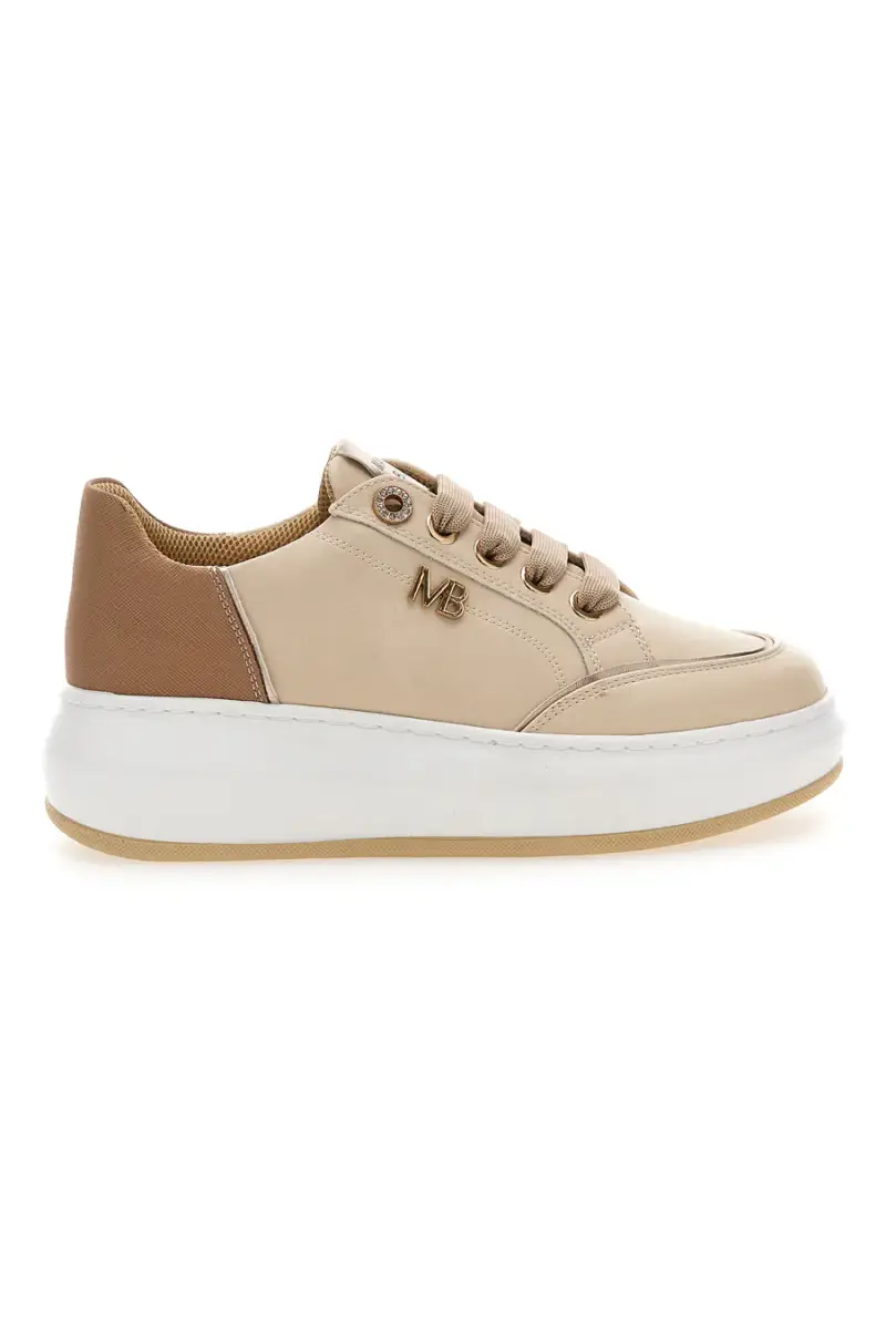 MARIELLA BURANI Sneakers Beige Con Platform 50840521 [BEIGE]