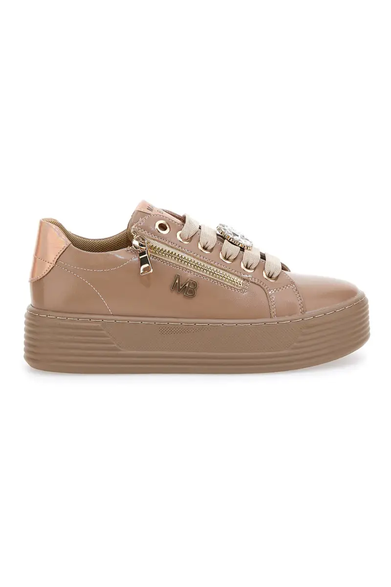 MARIELLA BURANI Sneakers con lacci beige 50772674 [BEIGE]