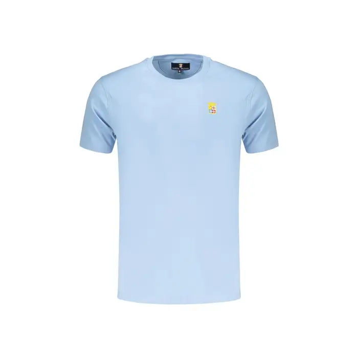 Marina Militare T-Shirt Maniche Corte Uomo Azzurra Ricamo Azzurro