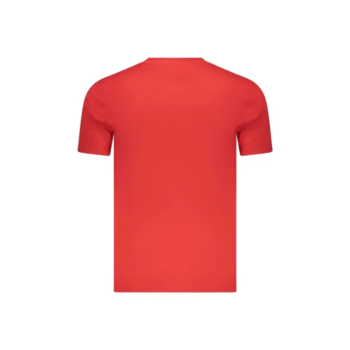 Marina Militare T-Shirt Maniche Corte Uomo Rossa Ricamo Rosso