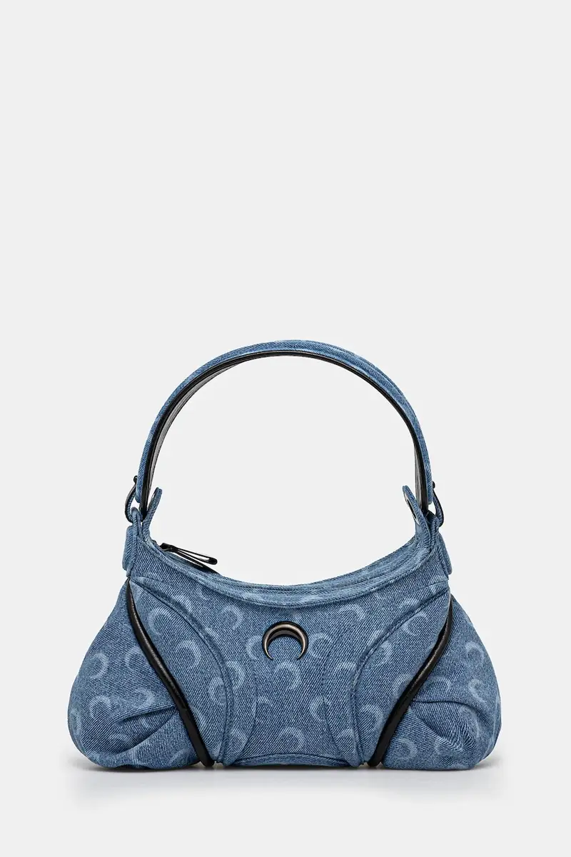 Marine Serre borsetta Moon Laser Denim Futura colore blu WBA010A.CDEN0001