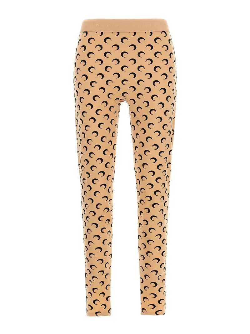 Marine Serre Leggins Beige
