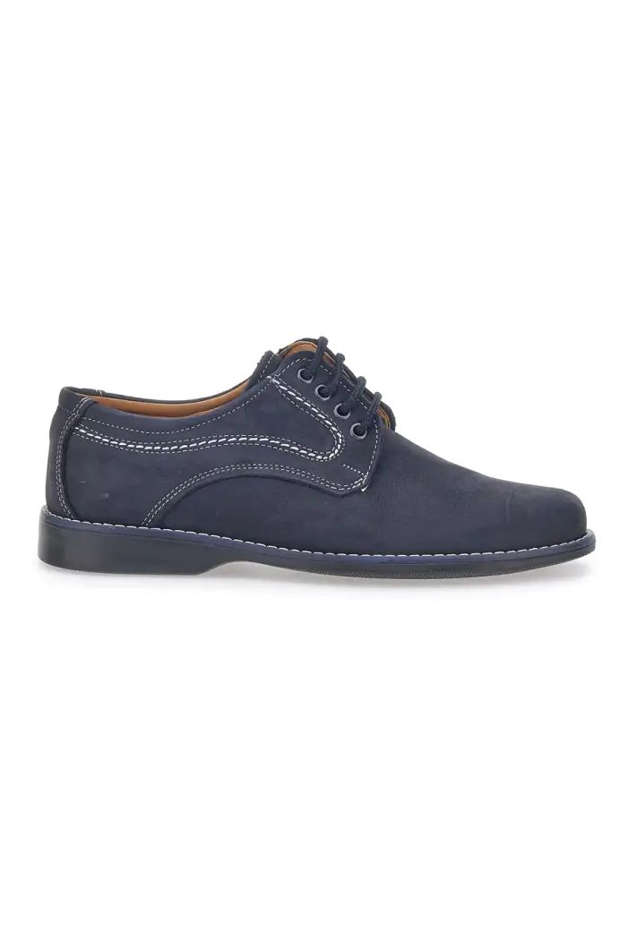Scarpe Stringate Blu In Vera Pelle Marmaduke 3061 [BLUE]