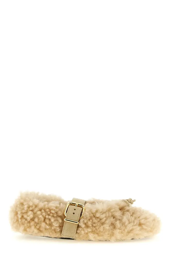 MARNI Ballerine Dancer Shoe Beige
