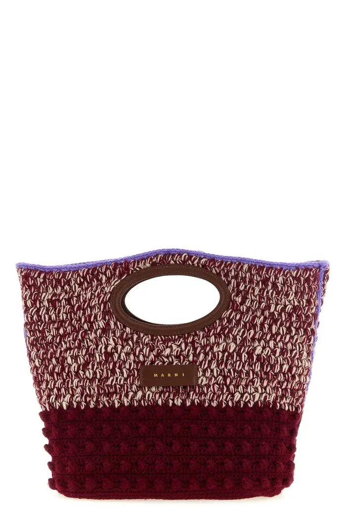 MARNI Clutch Knotty Bordeaux
