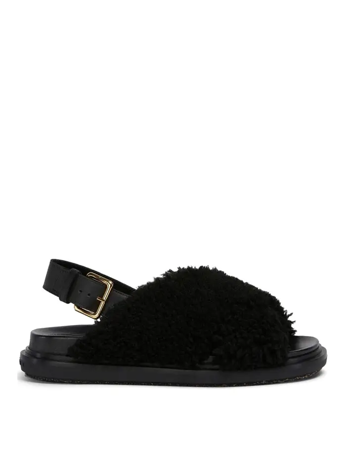 Marni Sandali in pelo Nero
