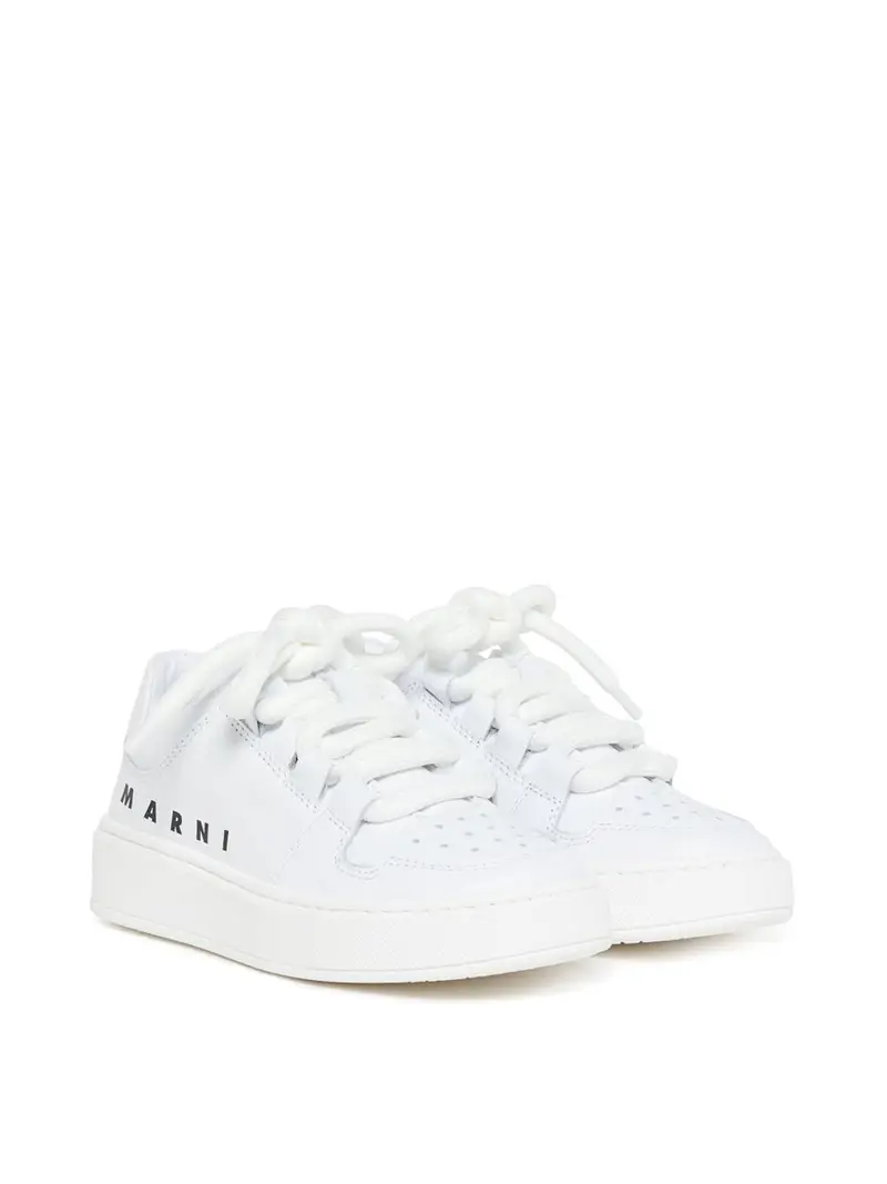 Marni Sneakers Con Logo Bianco