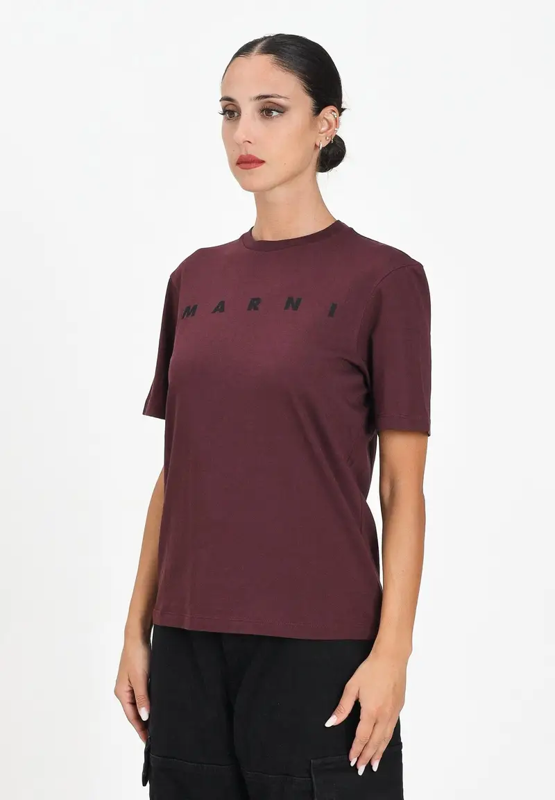 MARNI T-shirt Donna Bordeaux 1883472