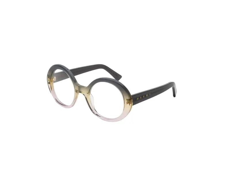 Marni Unisex G5Q Eobilo Yellow Faded Montature da vista Acetato Grigio Rotonda