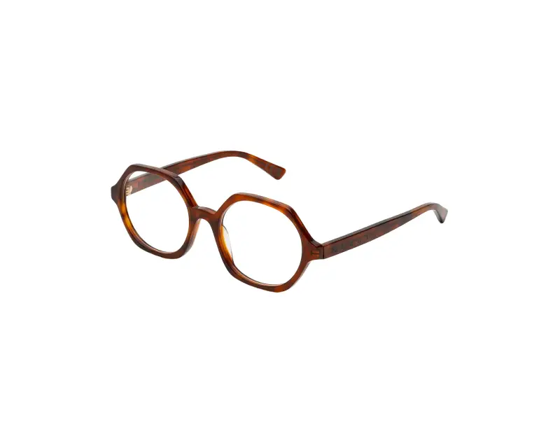 Marni Unisex RST Nabaro Light Havana Montature da vista Acetato Havana Geometrica