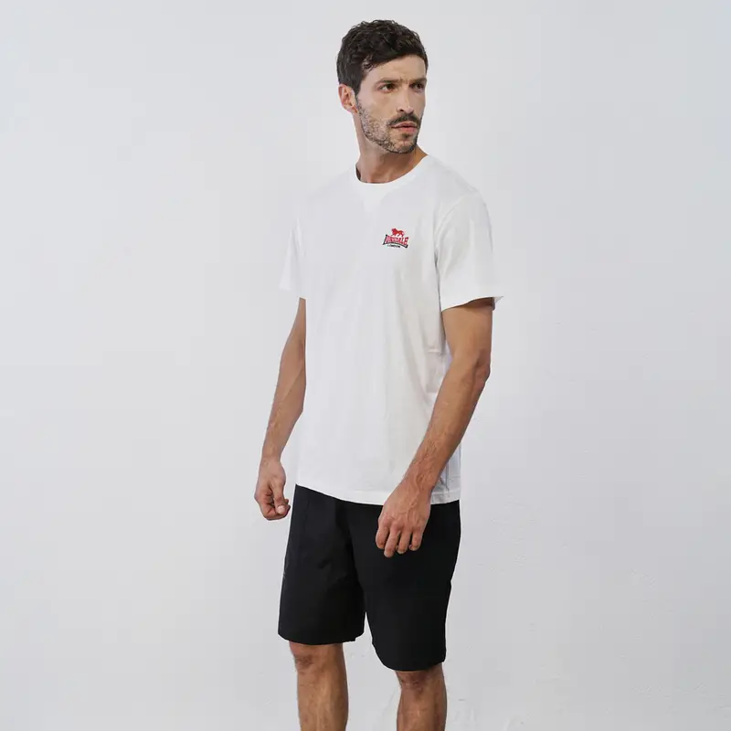 MARSHALL Pantaloni corti neri sportivi da uomo