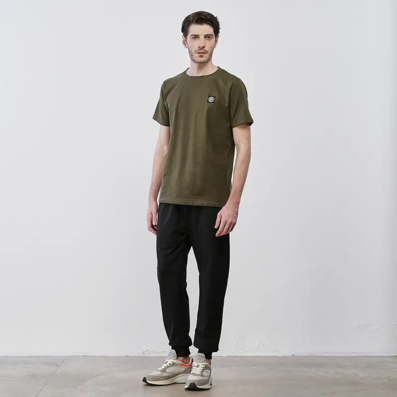 MARSHALL Pantaloni sportivi neri da uomo con polsini