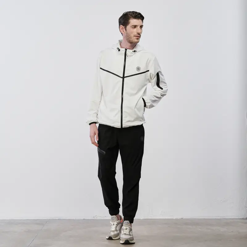 MARSHALL Pantaloni sportivi neri da uomo in tessuto tecnico