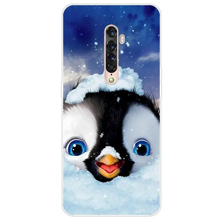 Per OPPO Reno Custodia morbida in silicone TPU Cartoon Cover posteriore per OPPO Reno 2 Reno2 Custodie per telefoni TPU Paraurti nero per OPPO Reno Z Shell OPPO Reno 2