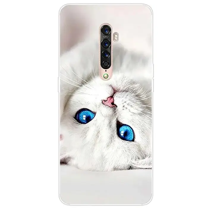 Per OPPO Reno Custodia morbida in silicone TPU Cartoon Cover posteriore per OPPO Reno 2 Reno2 Custodie per telefoni TPU Paraurti nero per OPPO Reno Z Shell OPPO Reno 2